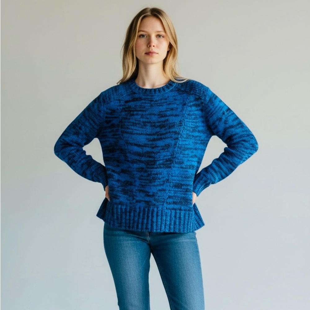 Jack by BB Dakota Blue Marled Women's Sweater Size Med